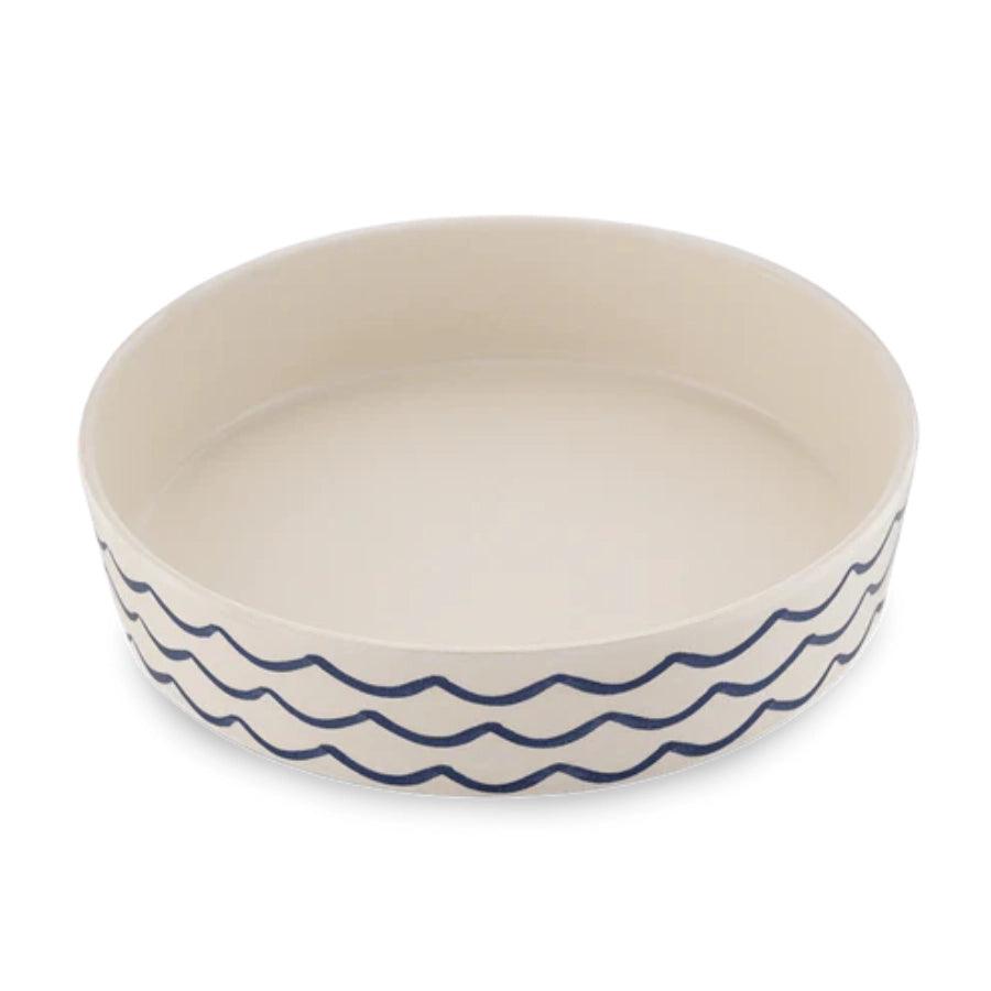 Beco Plato de Bambú para Gato Olas de Mar