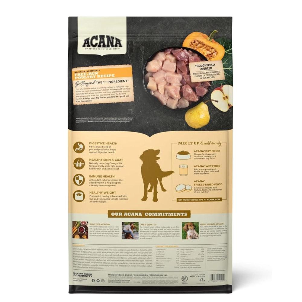 Croquetas Nutritivas y Balanceadas para perros de Pollo y Pavo orgánicos - Acana Free Run Poultry