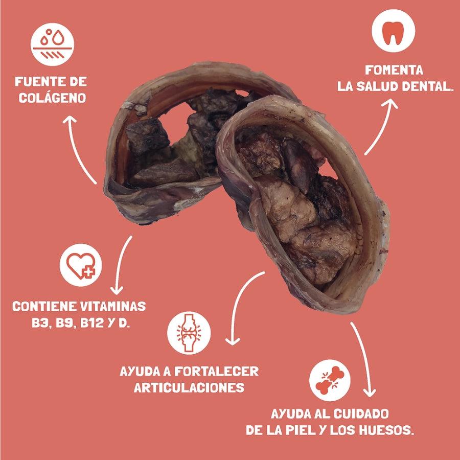 Petsnacks Masticables Deshidratados Bocadillos Pulmón y Traquea de Cerdo