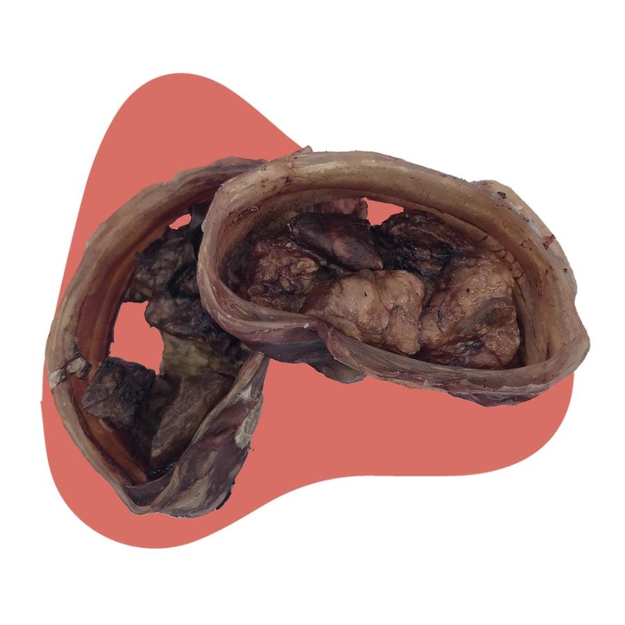 Petsnacks Masticables Deshidratados Bocadillos Pulmón y Traquea de Cerdo