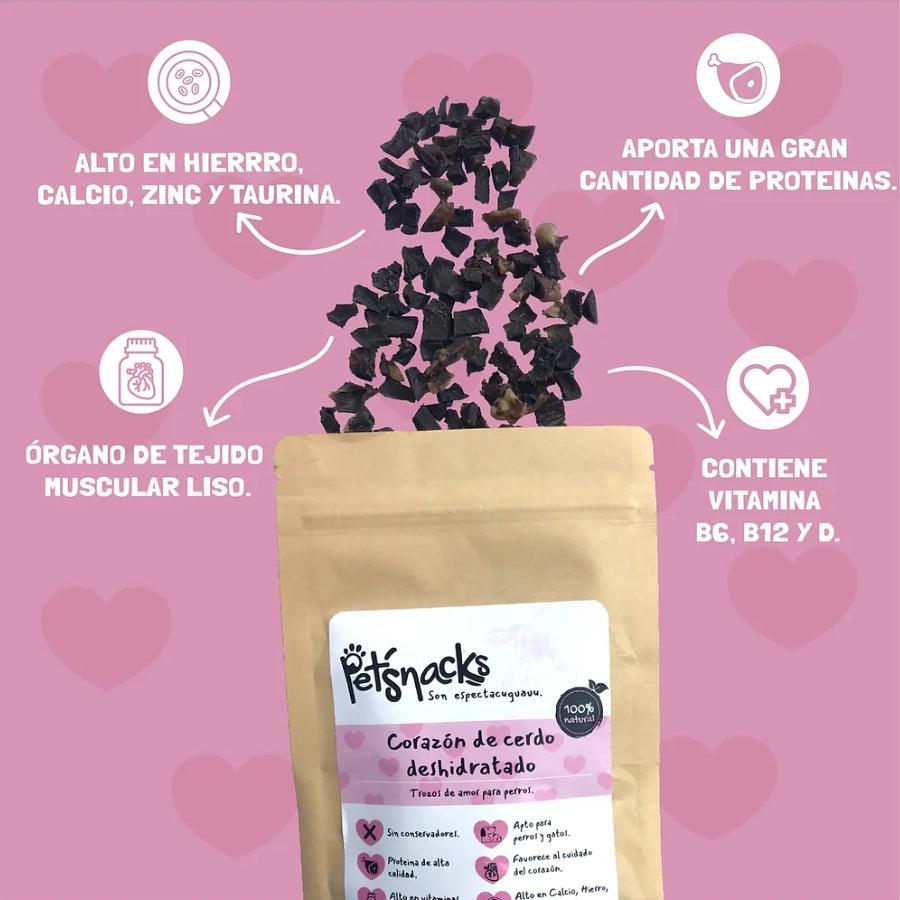 Petsnacks Premios Deshidratados Corazón de Cerdo