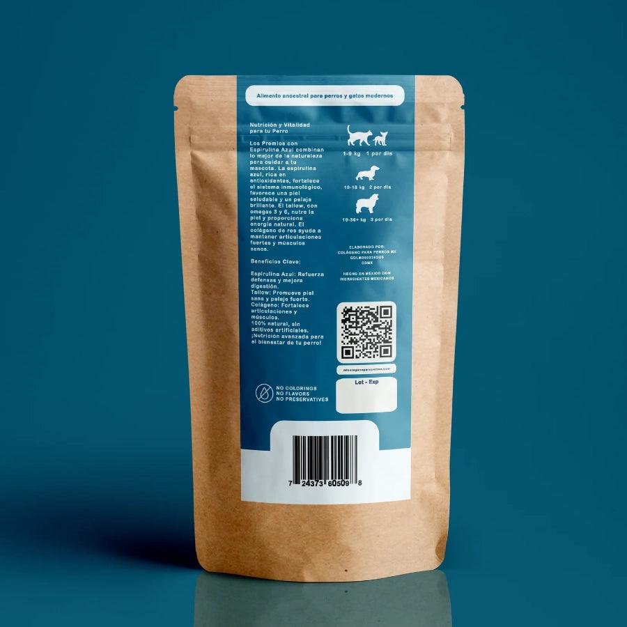 Premios Naturales de Espirulina Azul Para Perros - Antioxidante y Sistema Inmune