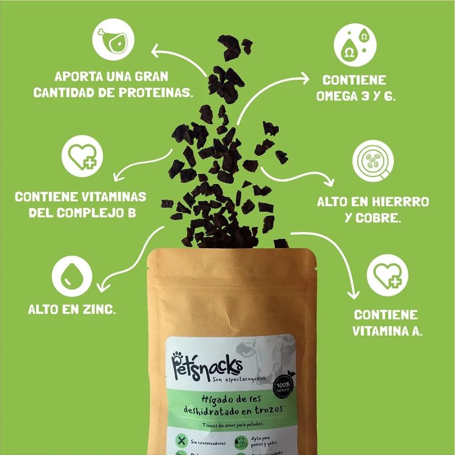 Petsnacks Premios Deshidratados Hígado de Res
