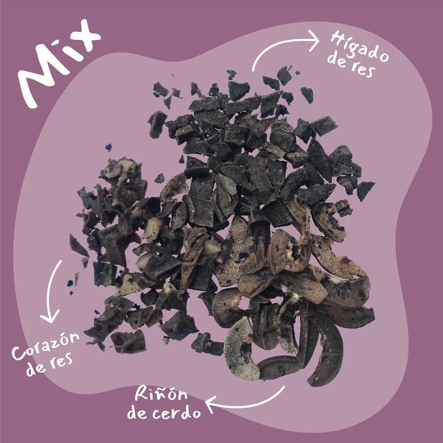 Petsnacks Premios Deshidratados Mix de Cerdo y Res