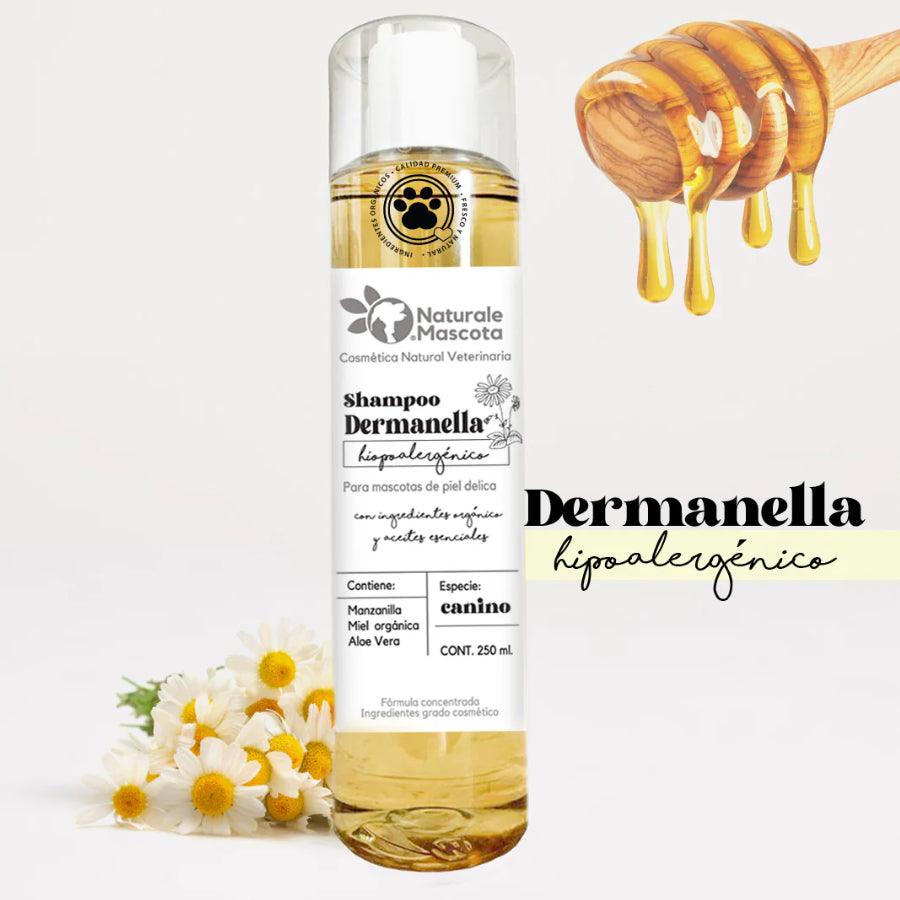Naturale Mascota Dermanella Shampoo Natural Hipoalergénico para perro con piel sensible 250ml