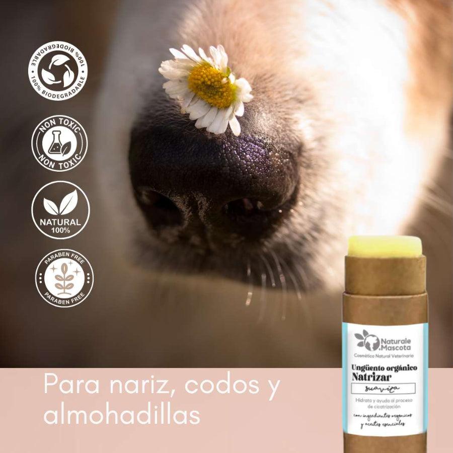 Naturale Mascota Natrizar Ungüento para hidratar almohadillas y nariz de perro 60gr