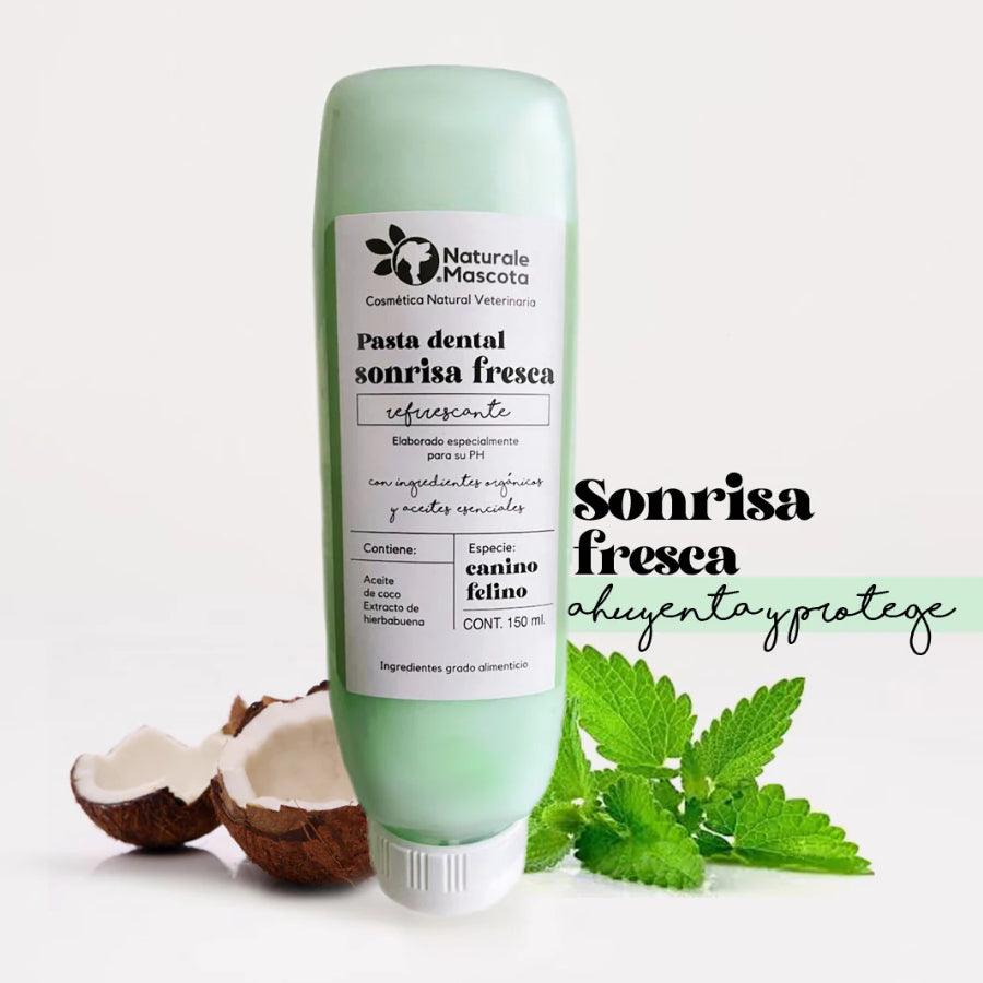 Naturale Mascota Sonrisa Fresca Pasta Dental natural para perro antimicrobiana 150ml