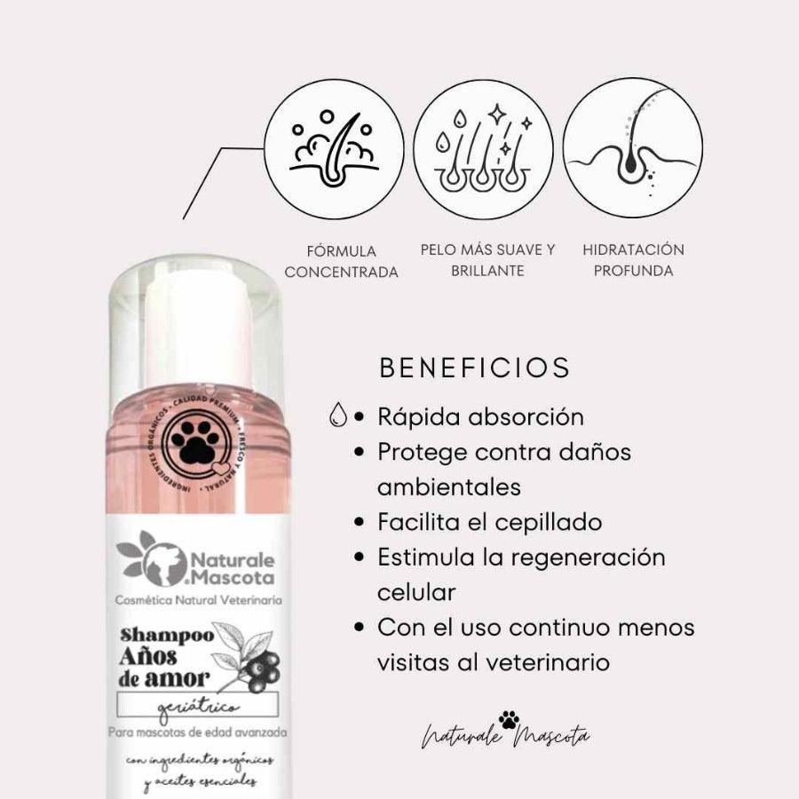 Naturale Mascota Años de Amor Shampoo Natural para perros Viejitos 250ml