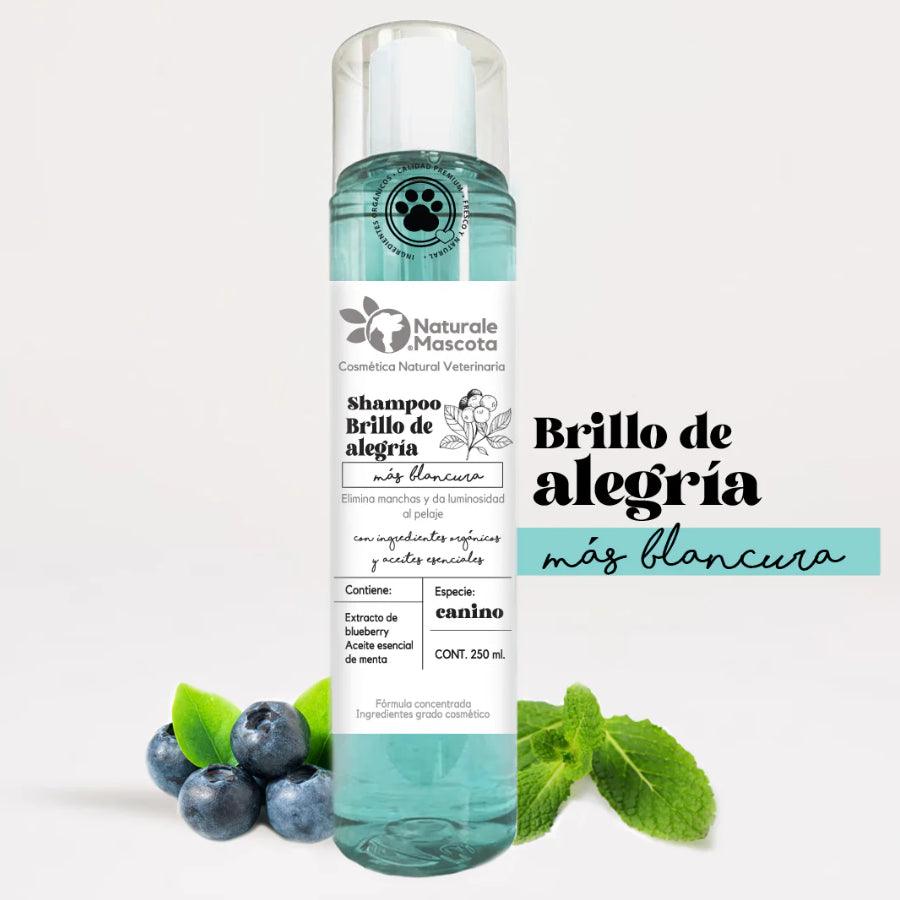Naturale Mascota Brillo de Alegría Shampoo Natural para Pelo Blanco de perro 250ml