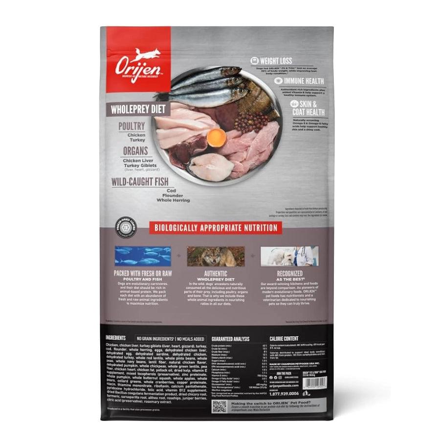 Croquetas para perro altas en proteína y nutrientes con pollo pavo y pescado - Orijen Fit & Trim 10.6kg