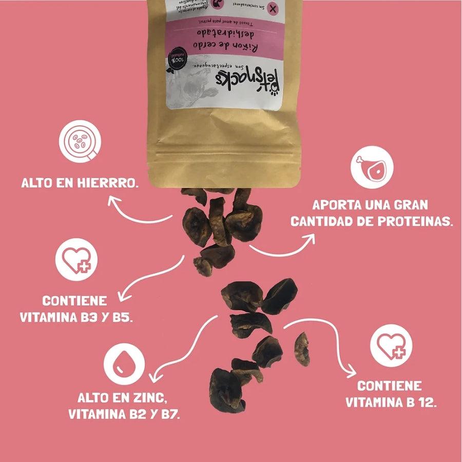 Petsnacks Premios Deshidratados Riñón de Cerdo
