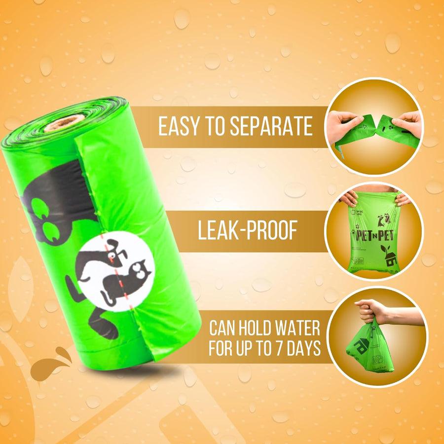 Pet N Pet Rollo de 18 Bolsas para Desechos de perro