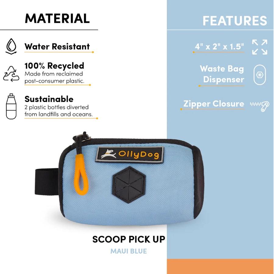 OllyDog Dispensador de Bolsas para Desechos Azul Maui