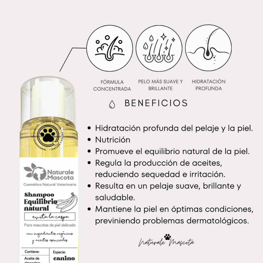 Naturale Mascota Shampoo Equilibrio Natural Hidratante 250ml