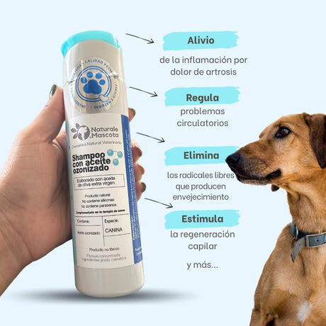 Naturale Mascota Shampoo Ozonizado 250ml Piel Sensible