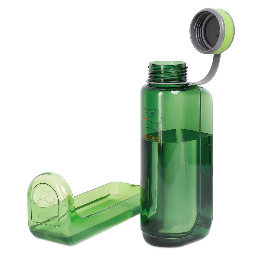 OllyDog Botella Para Agua Portátil Verde